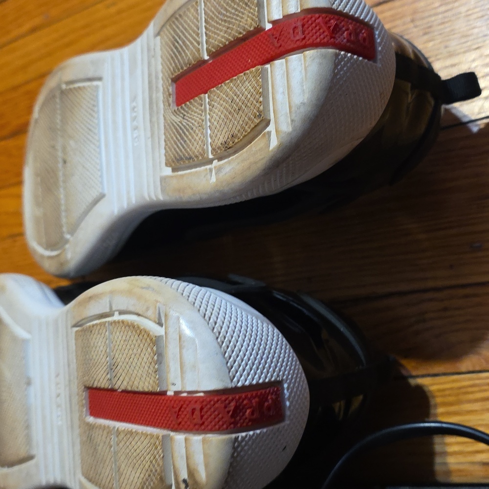 Prada Cup Men's Black and White Sneakers - Picture 7 of 7